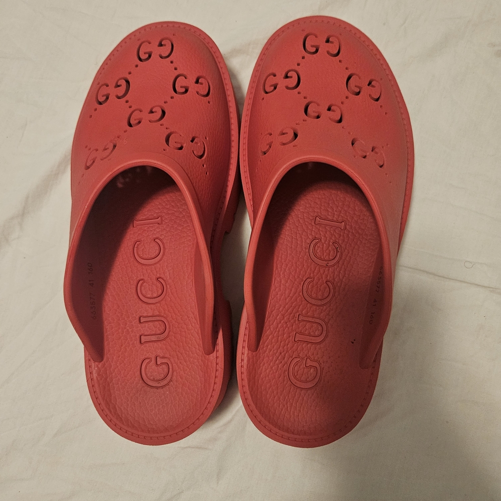 Gucci Women's Red Slide Sandals
